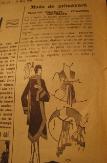 Realitatea Ilustrată, 11 Decembrie 1929  – Moda de Primăvară